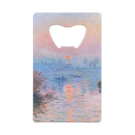 Sonnenuntergang an der Seine-Claude Monet Geldbeutel Flaschenöffner