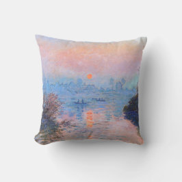 Sonnenuntergang an der Seine-Claude Monet Kissen