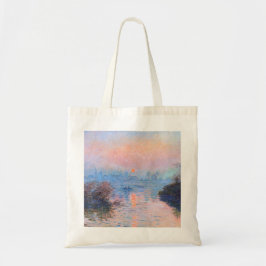 Sonnenuntergang an der Seine-Claude Monet Tragetasche