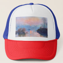 Sonnenuntergang an der Seine-Claude Monet