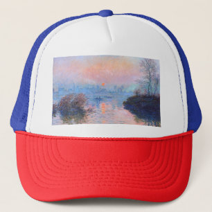 Sonnenuntergang an der Seine-Claude Monet Truckerkappe