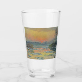 Sonnenuntergang an der Seine im Winter (Claude Mon Glas