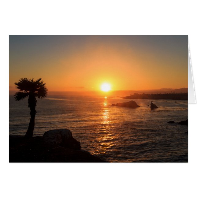 Sonnenuntergang an der Westküste (Vorderseite (Horizontal))