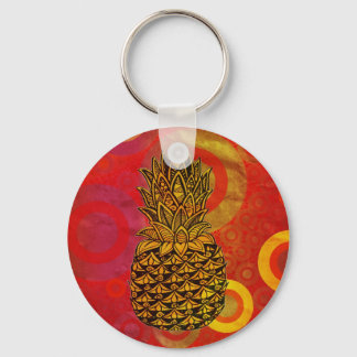Sonnenuntergang Ananas Schlüsselanhänger