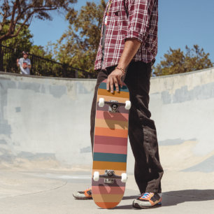 Sonnenuntergang Aquarellstreifen Skateboard