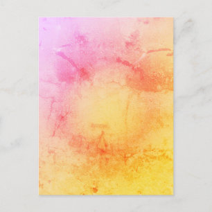 Sonnenuntergang Aquarelltextur Postkarte