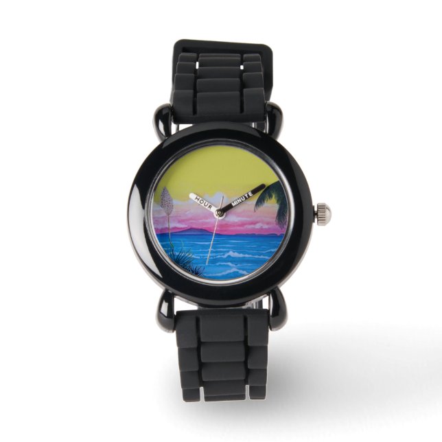 Sonnenuntergang Armbanduhr (Vorderseite)