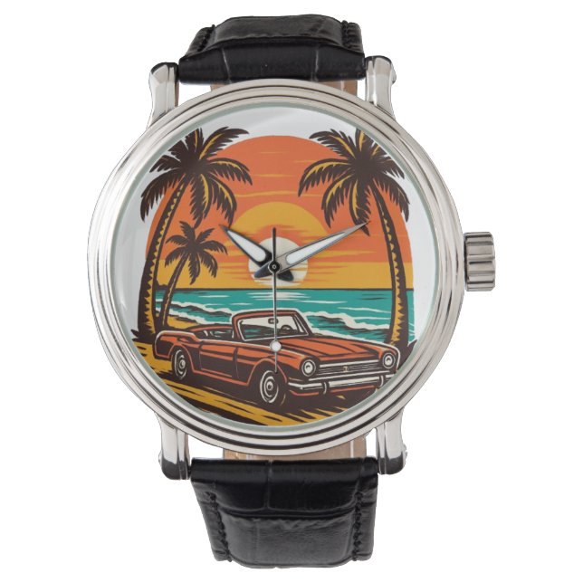 Sonnenuntergang Armbanduhr (Vorderseite)