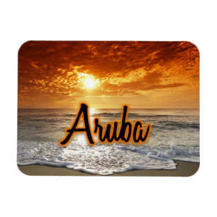 Sonnenuntergang Aruba Magnet