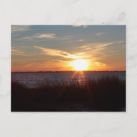 Sonnenuntergang auf Chincoteague Island.