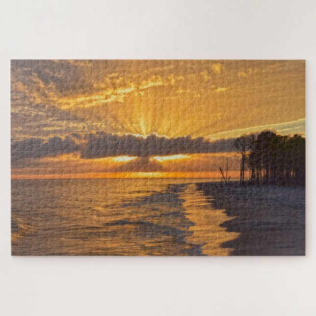 Sonnenuntergang auf Dauphin Island, Alabama (Horizontal)