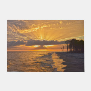 Sonnenuntergang auf Dauphin Island, Alabama Fußmatte