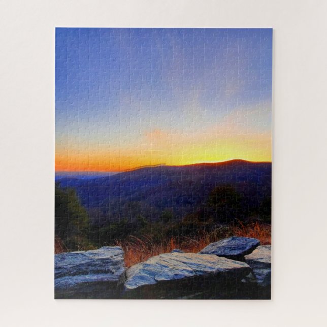 Sonnenuntergang auf dem Blue Ridge Parkway (Vertikal)