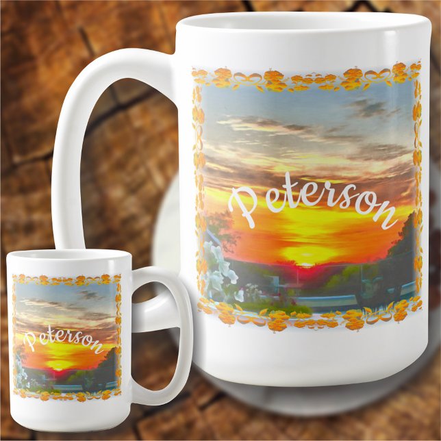 Sonnenuntergang auf dem Dach 2295 Kaffeetasse (Von Creator hochgeladen)