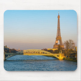 Sonnenuntergang auf dem Eiffelturm und Pont Rouell Mousepad