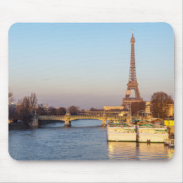 Sonnenuntergang auf dem Eiffelturm und Pont Rouell Mousepad