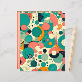 Sonnenuntergang auf dem Gemusterten Scrapbook