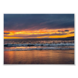 Sonnenuntergang auf dem Höhepunkt - Marina Del Rey Fotodruck