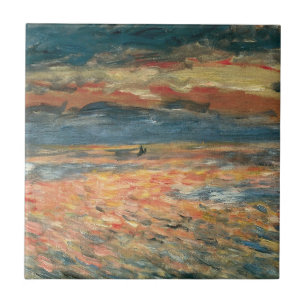 Sonnenuntergang auf dem Meer von Pierre Renoir, Vi Fliese