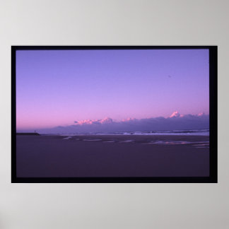 Sonnenuntergang auf dem Ozean Poster