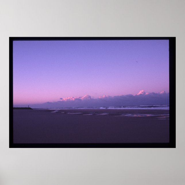 Sonnenuntergang auf dem Ozean Poster (Vorne)