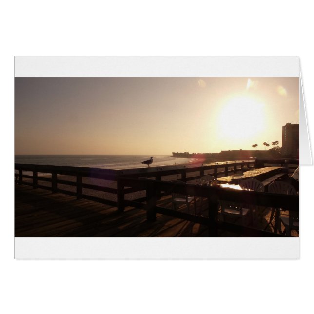 Sonnenuntergang auf dem Pier (Vorderseite (Horizontal))
