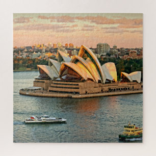Sonnenuntergang auf dem Sydney-Opernhaus - 20x20 -