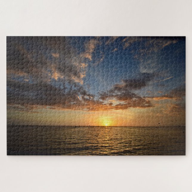 Sonnenuntergang auf dem Wasser - 20x30 - 1014 Stk. (Horizontal)