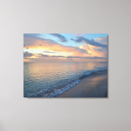 Sonnenuntergang auf dem Wasser fotografiert Leinwanddruck