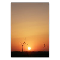 Sonnenuntergang auf dem Windpark Botievo