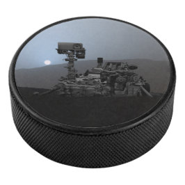 Sonnenuntergang auf den Mars Neugier Rover Eishockey Puck