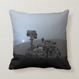 Sonnenuntergang auf den Mars Neugier Rover Kissen