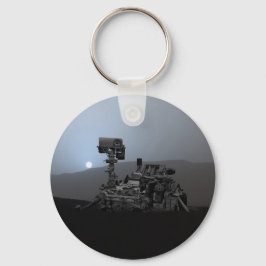 Sonnenuntergang auf den Mars Neugier Rover Schlüsselanhänger