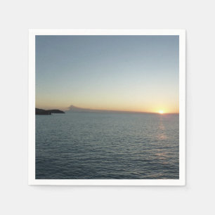 Sonnenuntergang auf der Insel Antigua II Seascape Serviette