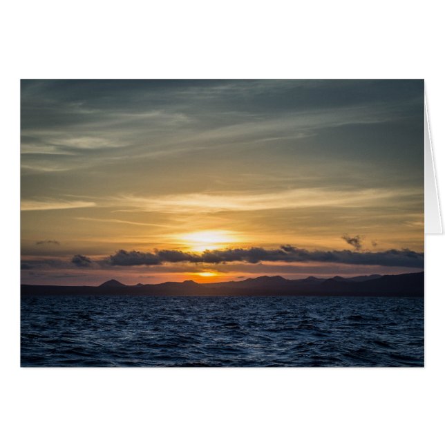 Sonnenuntergang auf der Insel Bartolome (Vorderseite (Horizontal))