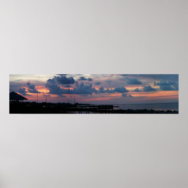 Sonnenuntergang auf der Insel Dauphin Poster (Vorne)