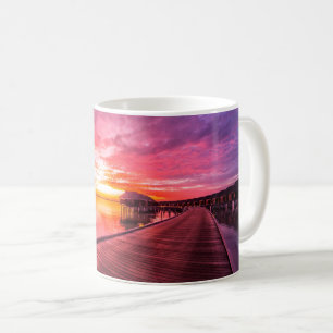 Sonnenuntergang auf der Insel Malediven   Water Vi Kaffeetasse