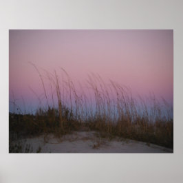 Sonnenuntergang auf der Insel Sullivan, South Caro Poster