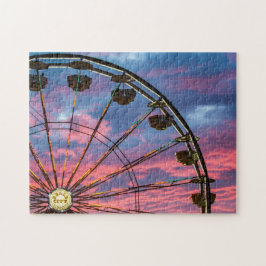 Sonnenuntergang auf der Iowa Staat Messe in Des Mo