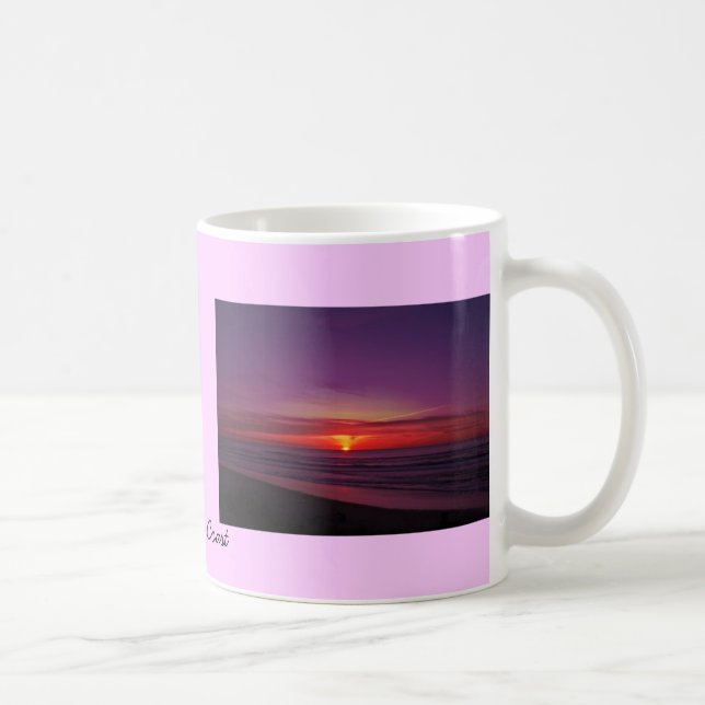 Sonnenuntergang auf der Oregon-Küste Kaffeetasse (Rechts)