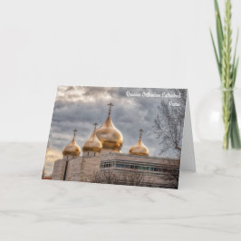 Sonnenuntergang auf der russisch-orthodoxen Kathed Karte