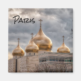 Sonnenuntergang auf der russisch-orthodoxen Kathed Magnet