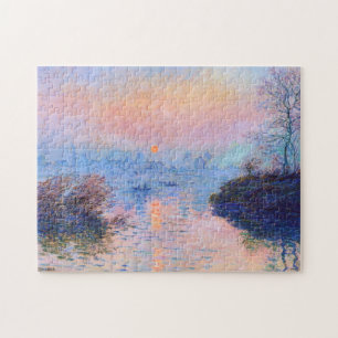Sonnenuntergang auf der Seine am Lavacourt Monet K