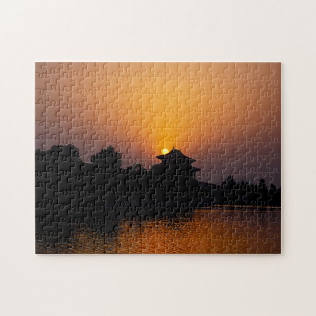 Sonnenuntergang auf der verbotenen Stadt - Peking, (Horizontal)
