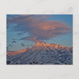 Sonnenuntergang auf der Wasatch Range - Utah Postc Postkarte