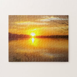 Sonnenuntergang auf einem See