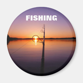 Sonnenuntergang auf einem See, der durch eine Ange Magnet