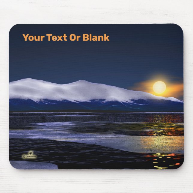 Sonnenuntergang auf Eis Mousepad (Vorne)