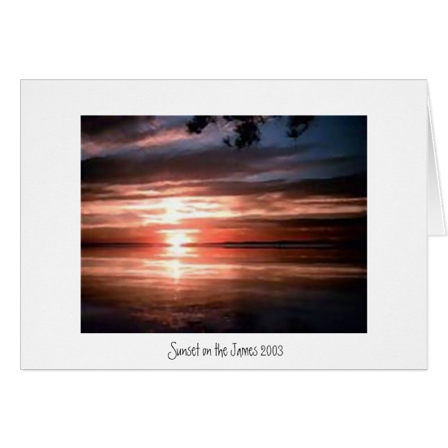 Sonnenuntergang auf James River (Vorderseite (Horizontal))