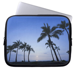 Sonnenuntergang auf Kahaluu Bucht in Kona, Hawaii Laptopschutzhülle